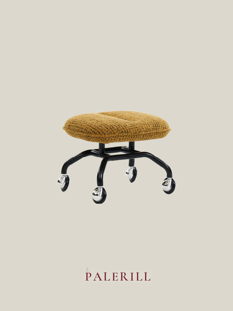 Rolling Low Stool — AMF0002, view 2