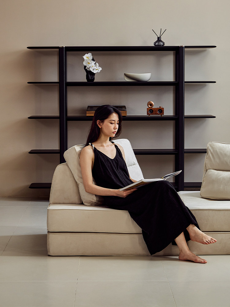 Compact Modular Fabric Sofa — AMF0025, view 3