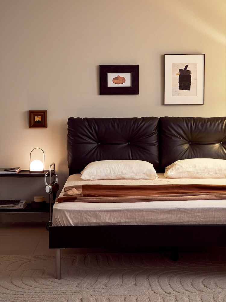 Ash Bed with Upholstered Details — AMF0039, view 3