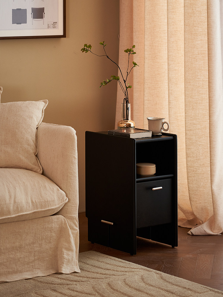 Wooden Bedside Storage Table — AMF0015, view 4