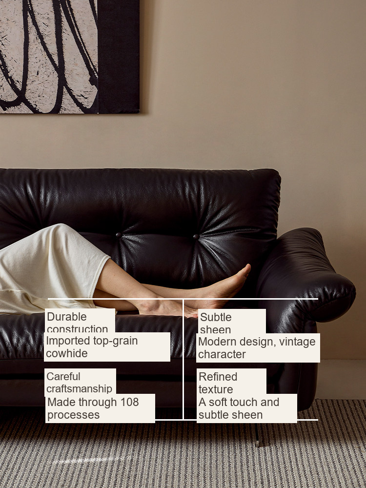 Bauhaus Leather Sofa — AMF0048, view 4