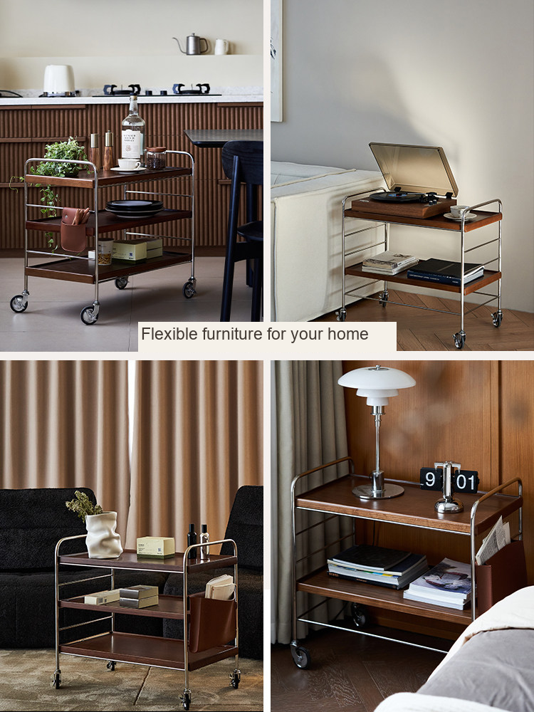 Mobile Side Table and Storage Trolley — AMF0004, view 4