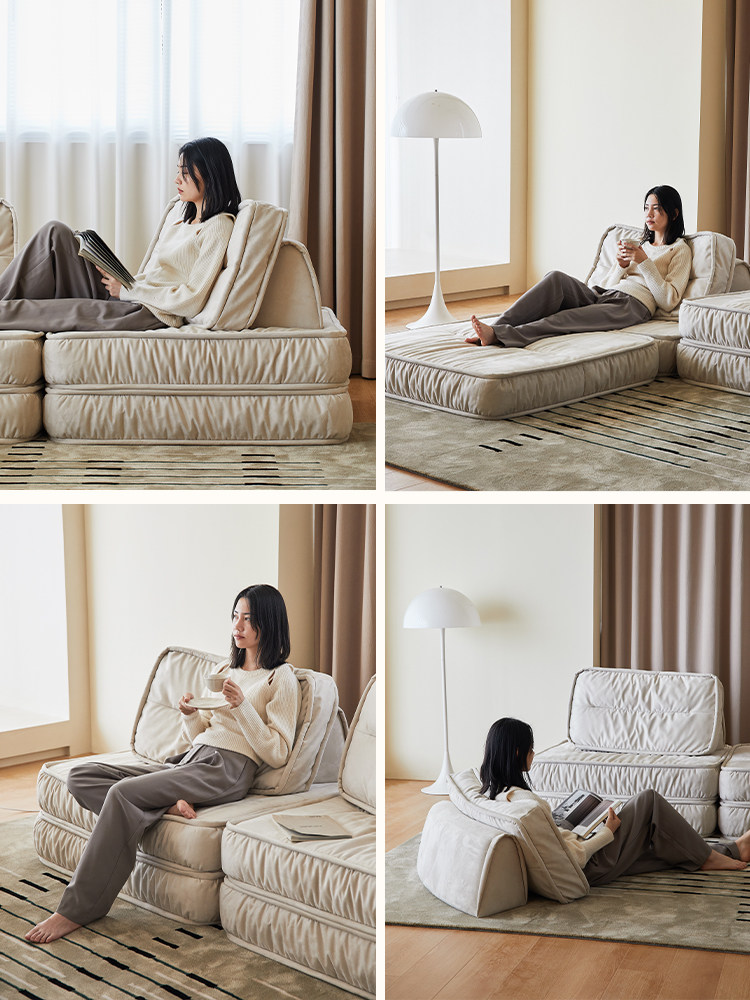 Soft Modular Fabric Sofa — AMF0028, view 4