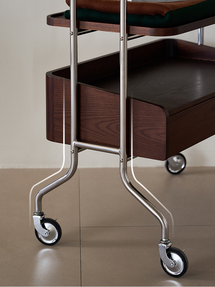 Stainless Steel Clothes Rack with Storage — AMF0036, view 5