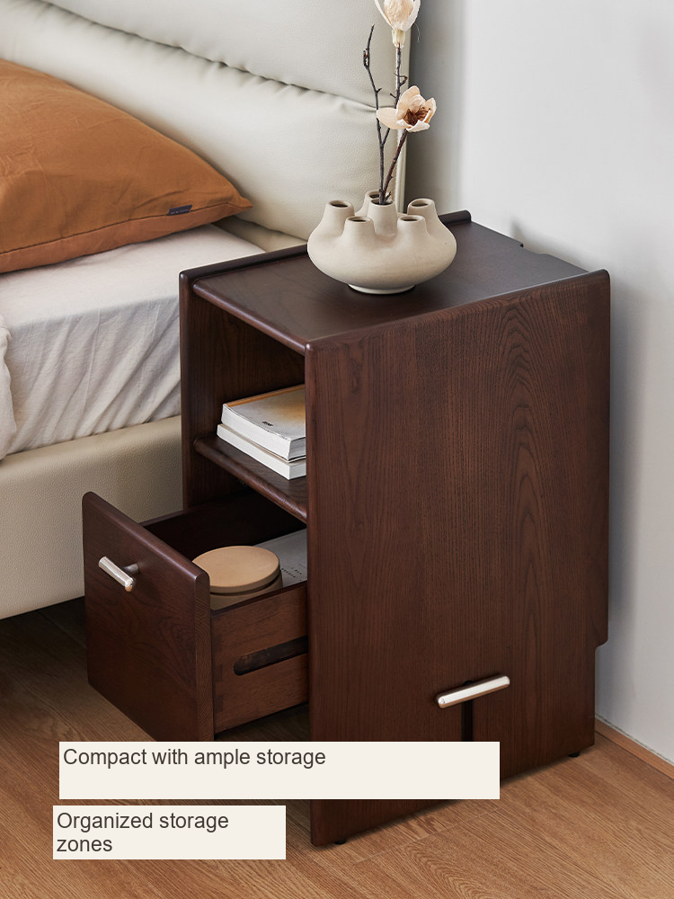 Wooden Bedside Storage Table — AMF0015, view 5