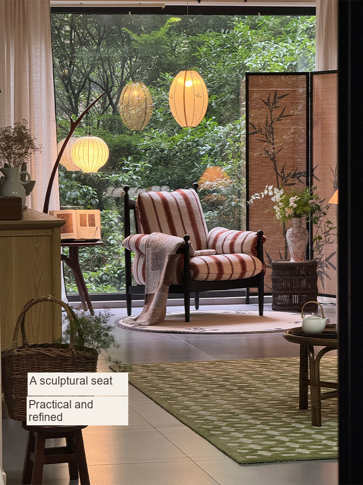 High-Back Ash Lounge Chair — AMF0045, view 6
