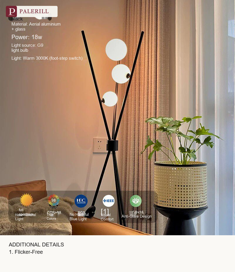 PALERILL | Modern Minimalist Corner Floor Lamp