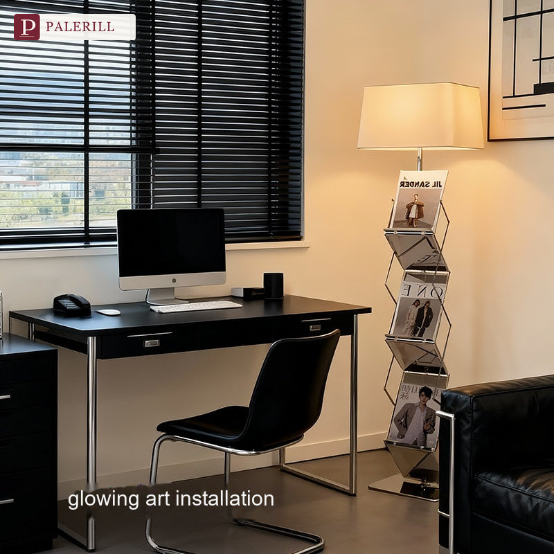 PALERILL | Vertical Bookshelf Floor Lamp, Bauhaus Style