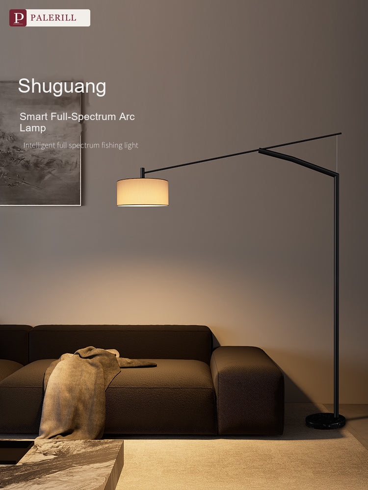 PALERILL | Large Arc Floor Lamp for High-Ceiling Spaces