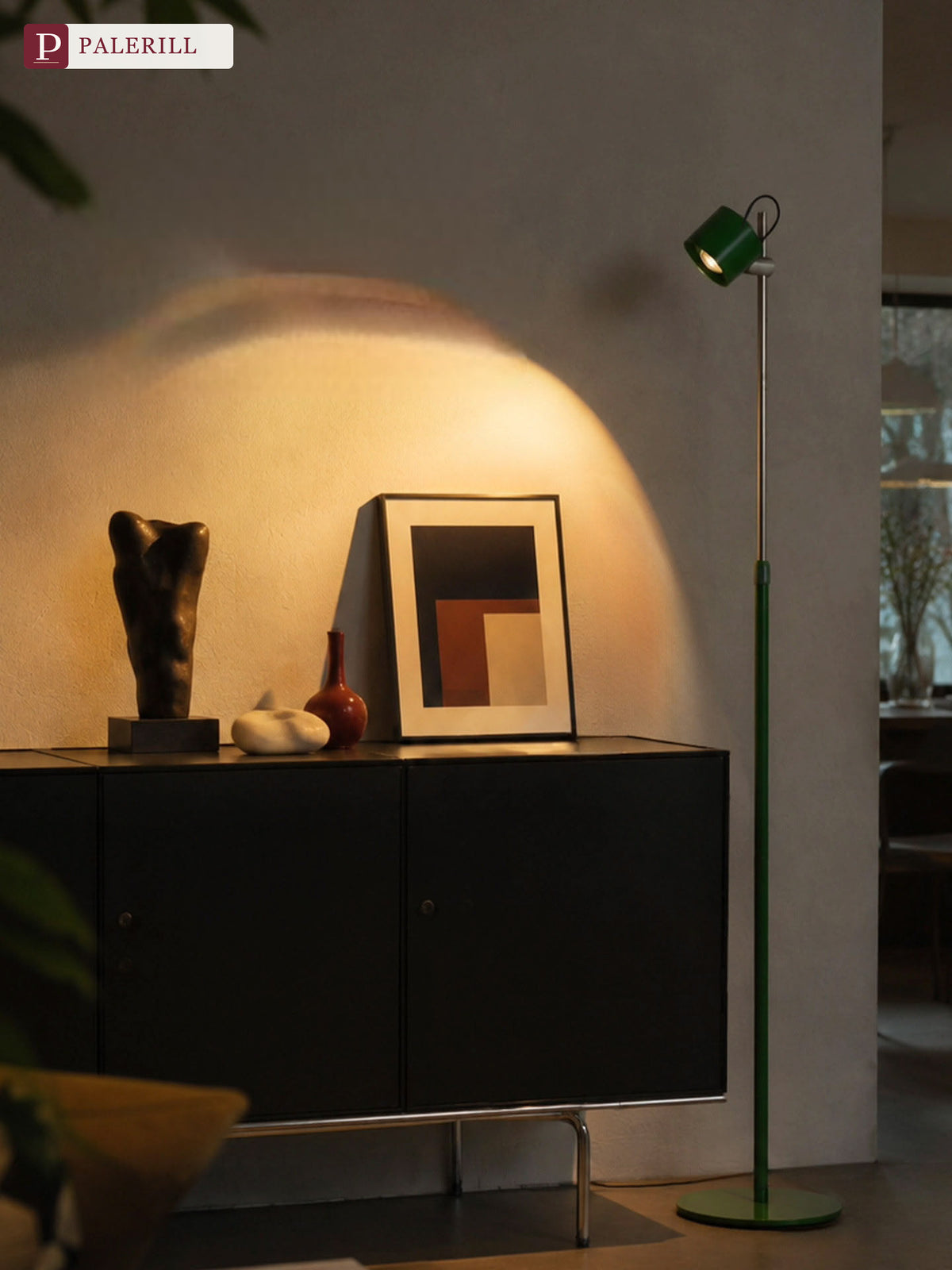 PALERILL | Red-Hood Adjustable Reading Floor Lamp