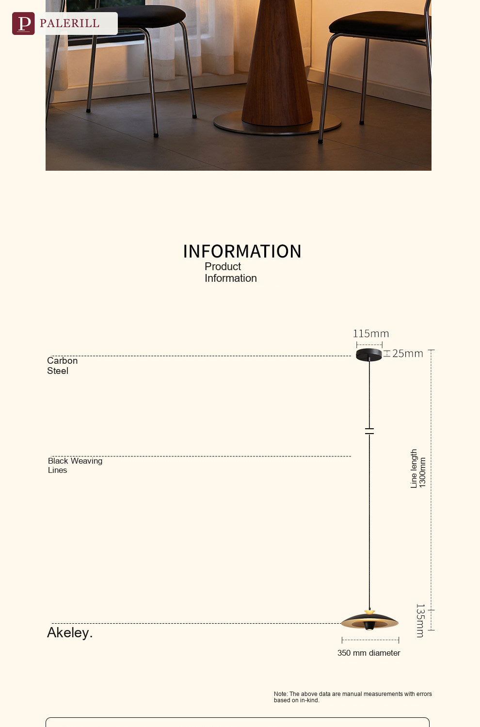 PALERILL | Pinecone Flying Saucer Dining Pendant Light
