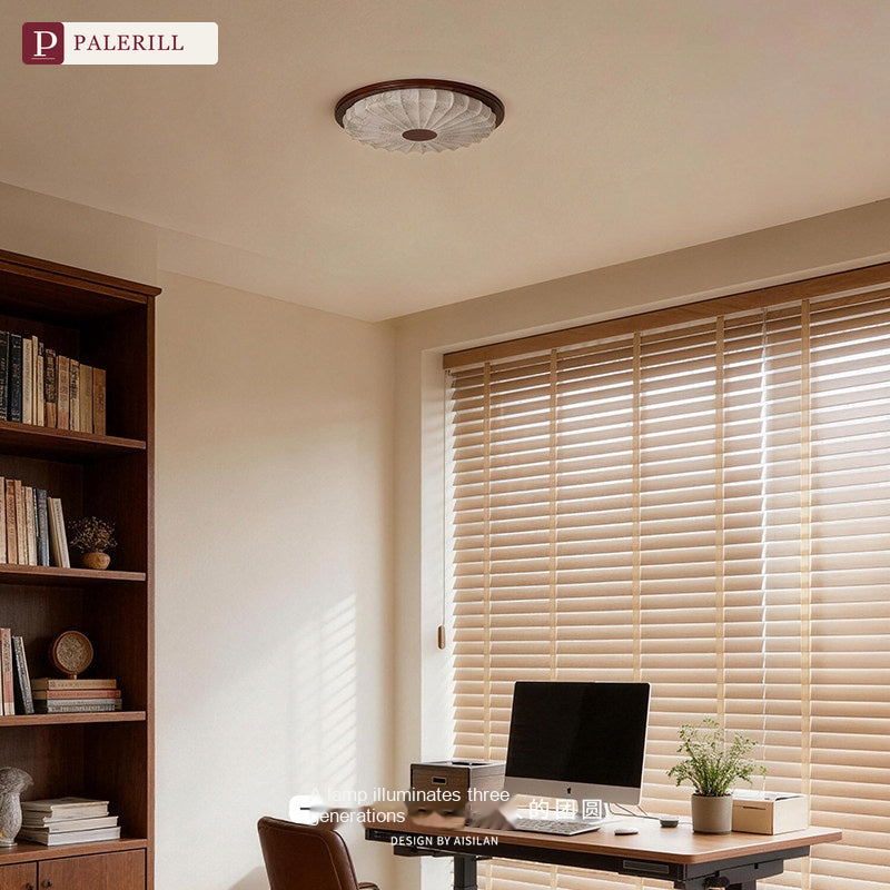 PALERILL | French Vintage Walnut-Pattern Ceiling Light