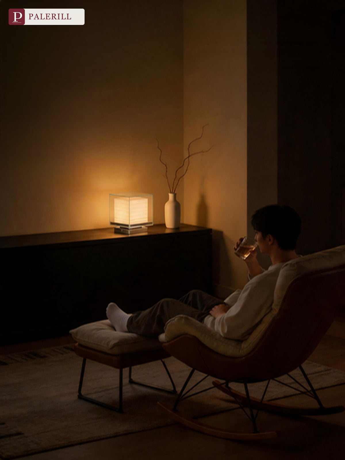 PALERILL | Bauhaus Japanese Rechargeable Table Lamp