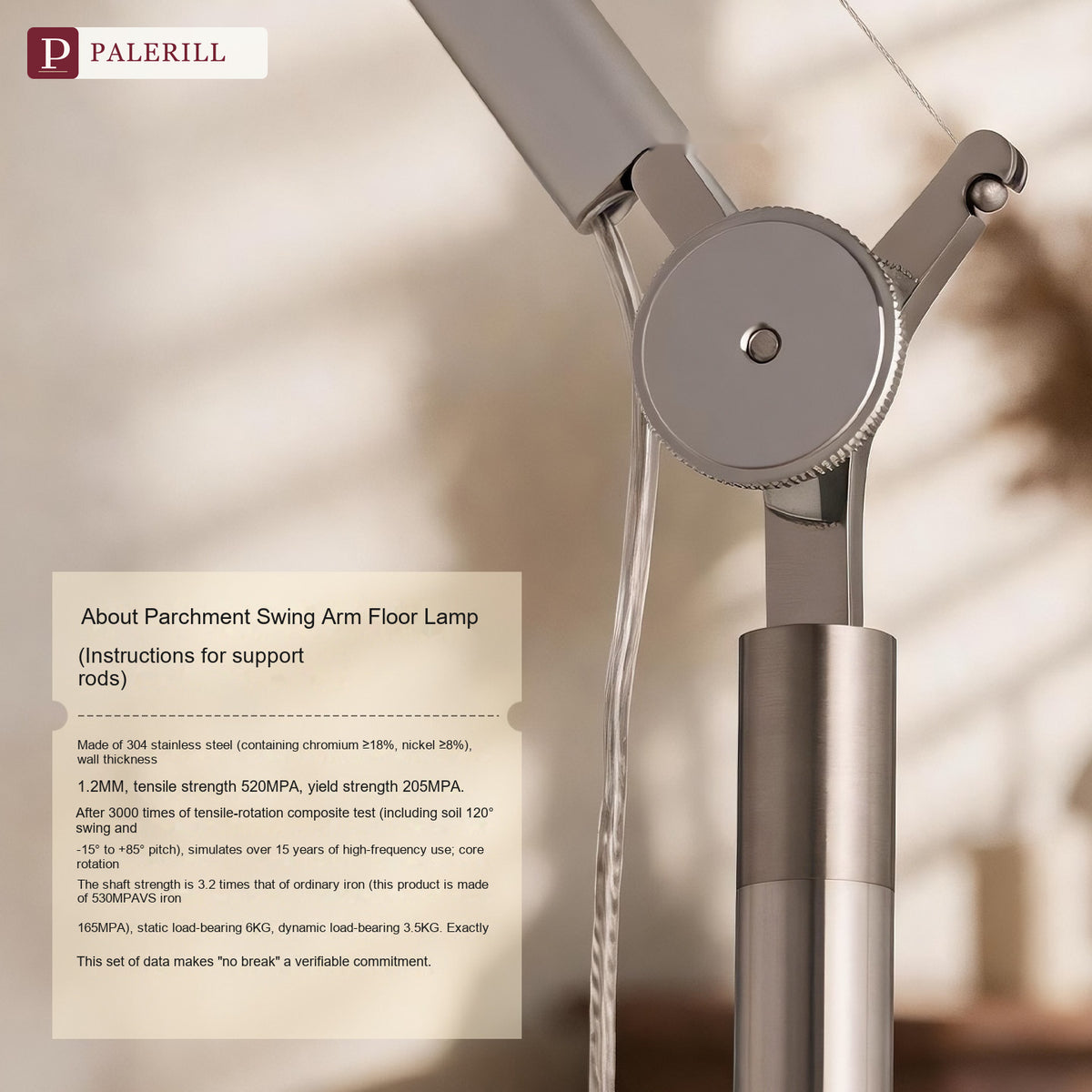 PALERILL | Italian Swing-Arm Designer Floor Lamp