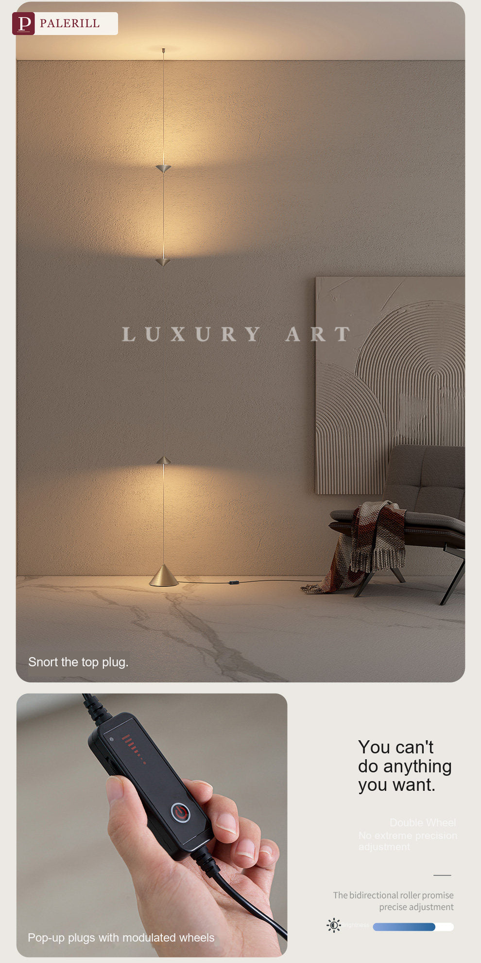 PALERILL | Hourglass Pendant Light in Luxury Style