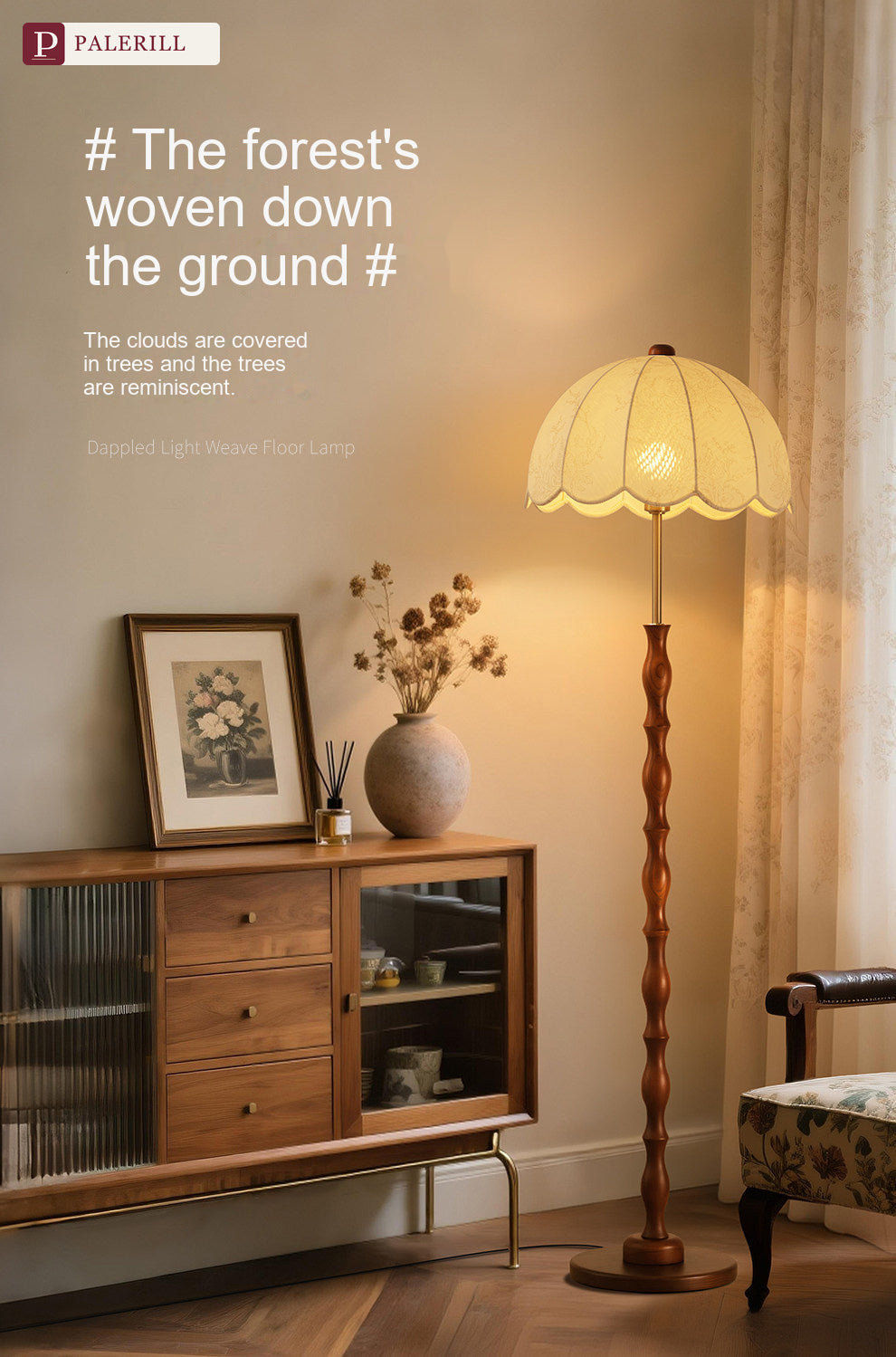 PALERILL | Mid-Century Flower-Bud Decorative Table Lamp