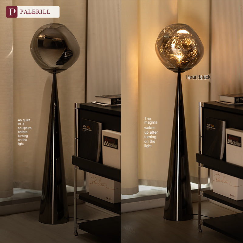 PALERILL | Italian Minimalist Volcanic Lava Floor Lamp
