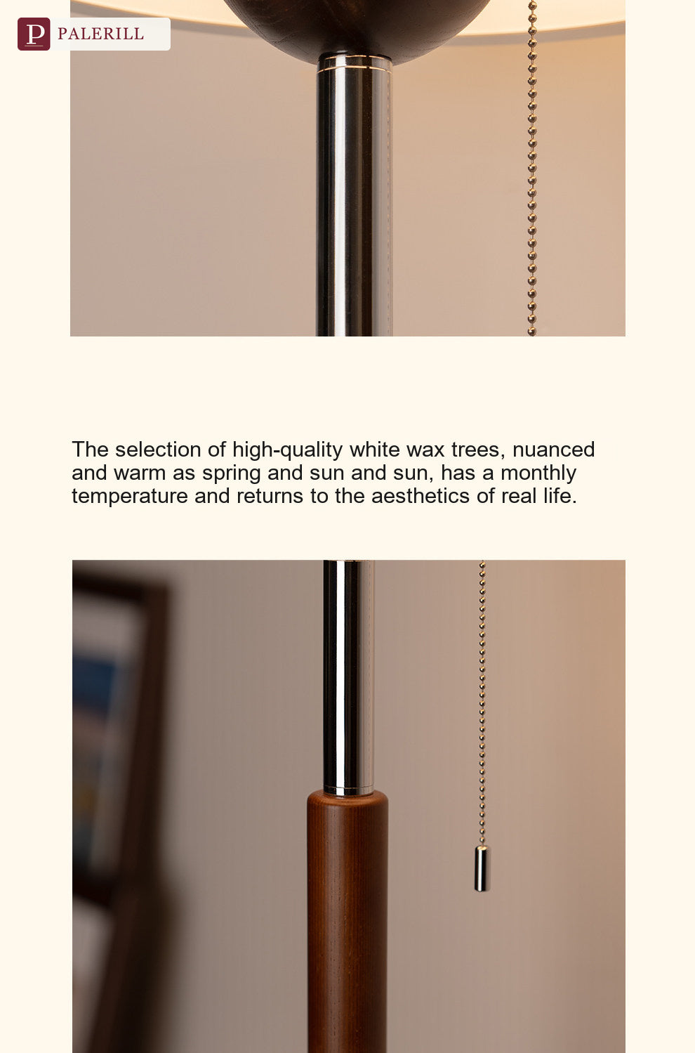 PALERILL | Mid-Century Ambient Bedside Floor Lamp