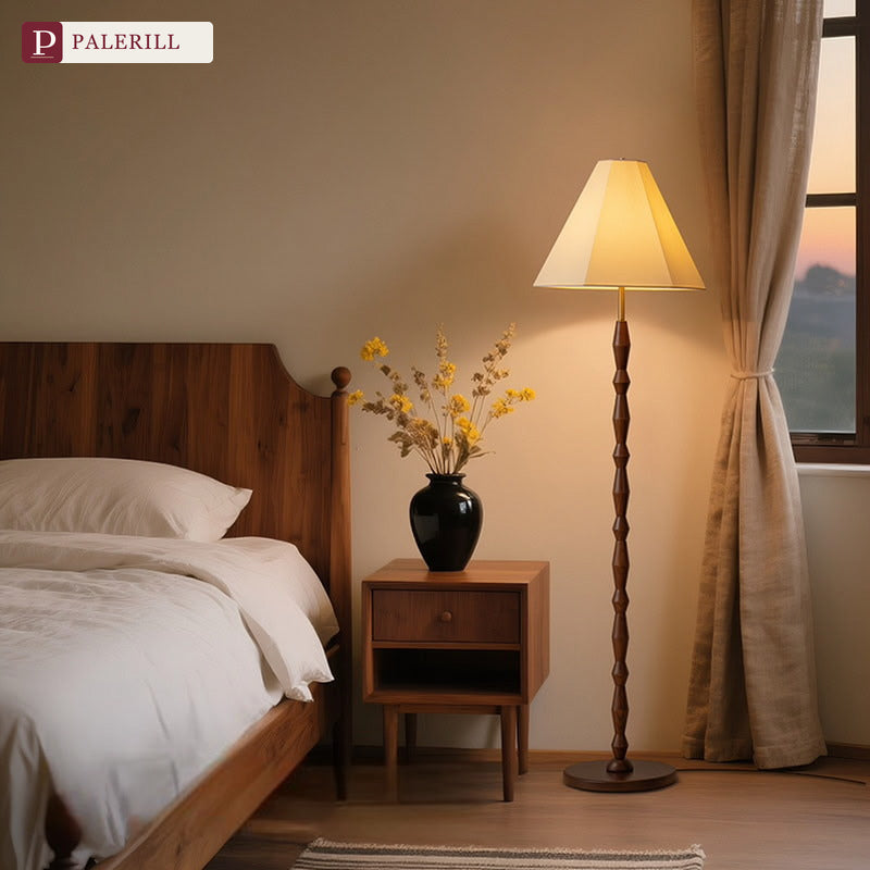PALERILL | Bauhaus Solid Wood Dimmable Floor Lamp