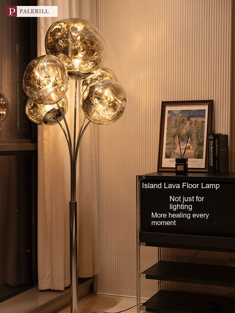 PALERILL | Bauhaus Lava-Effect Designer Floor Lamp