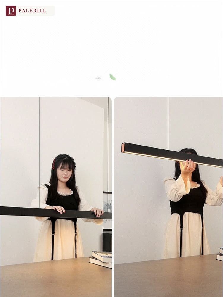 PALERILL | Linear Dining Pendant Light with Height Adjustment