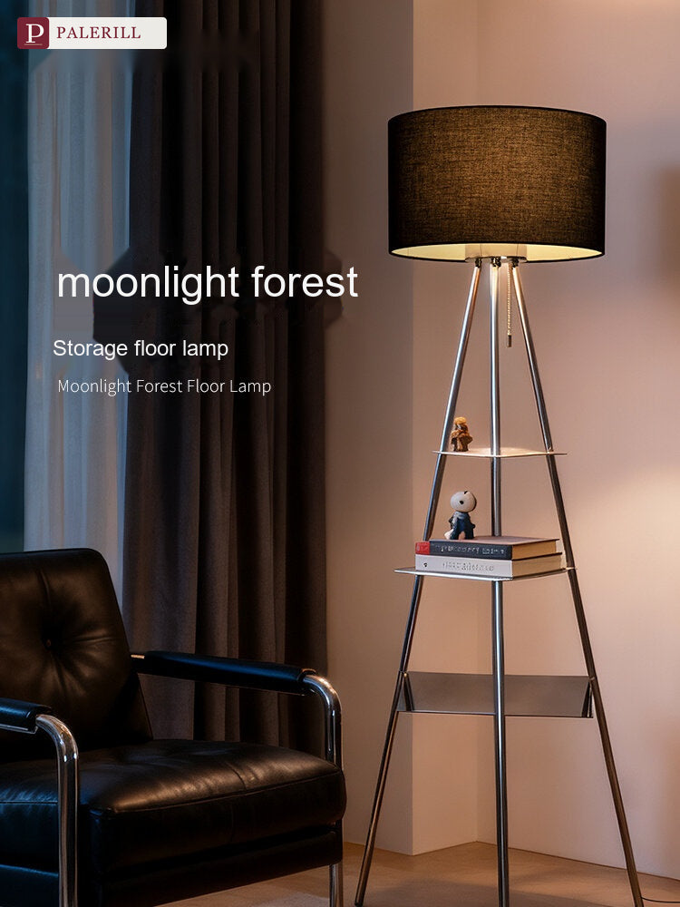 PALERILL | Bauhaus Floor Lamp with Integrated Bookshelf