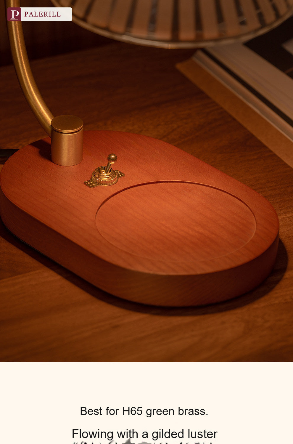 PALERILL | Brass & Solid Wood Fragrance Lamp