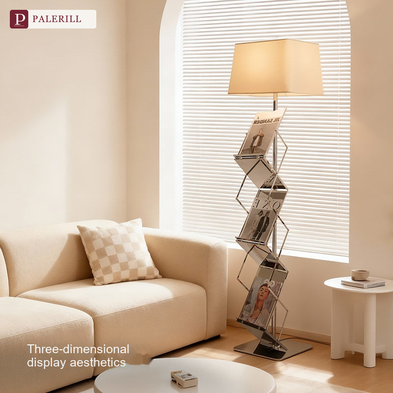 PALERILL | Vertical Bookshelf Floor Lamp, Bauhaus Style