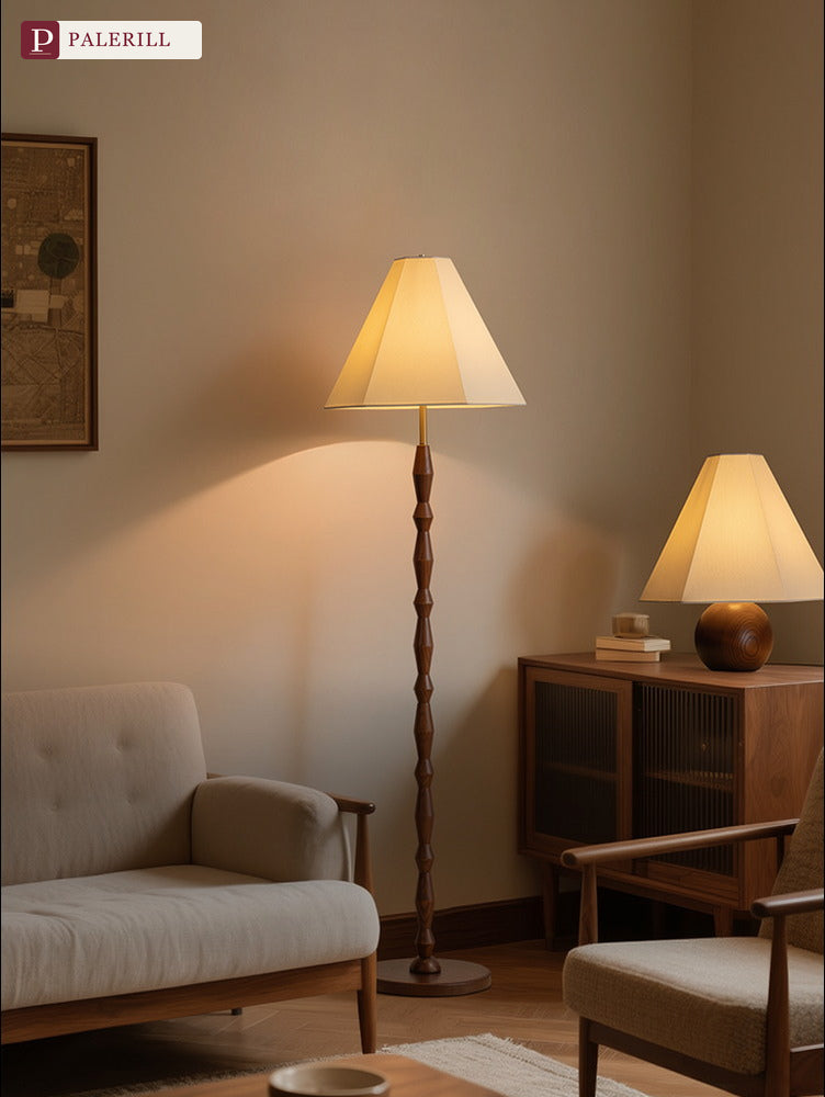 PALERILL | Bauhaus Solid Wood Dimmable Floor Lamp