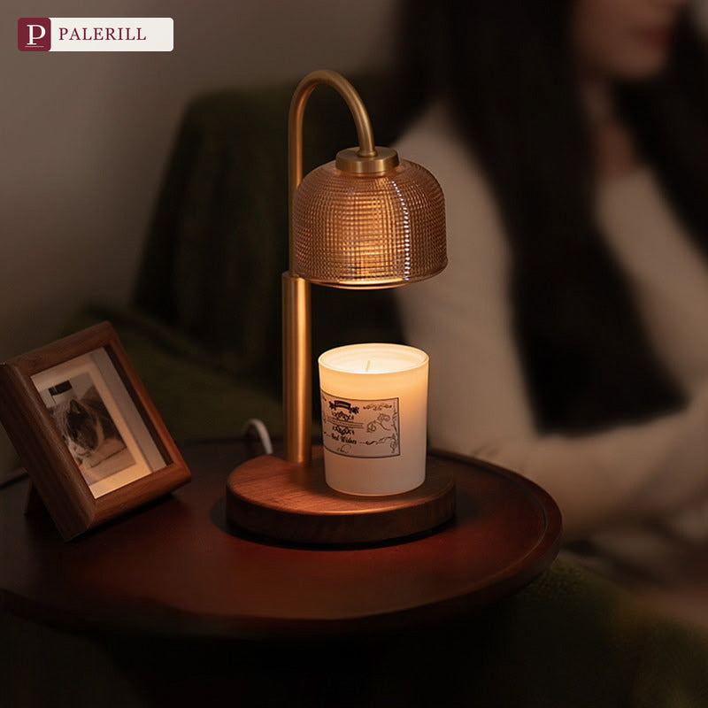 PALERILL | Brass & Walnut Dimmable Fragrance Lamp