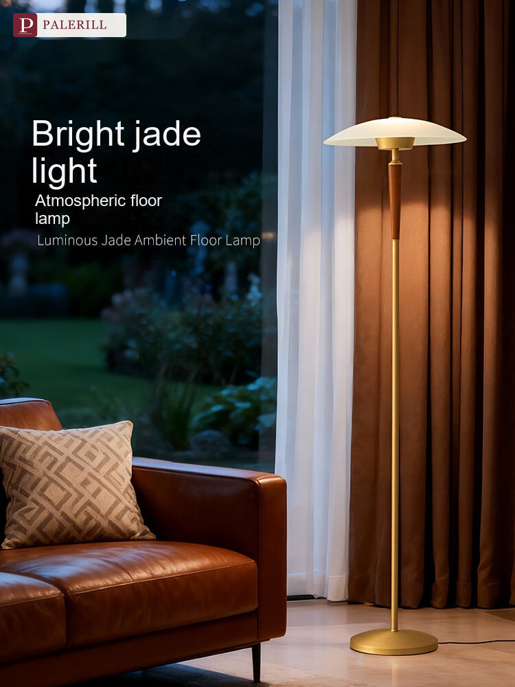 PALERILL | Mid-Century Ambient Floor Lamp, Full Spectrum