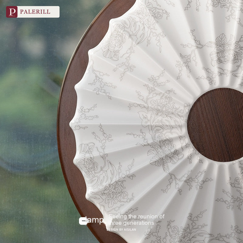 PALERILL | French Vintage Walnut-Pattern Ceiling Light