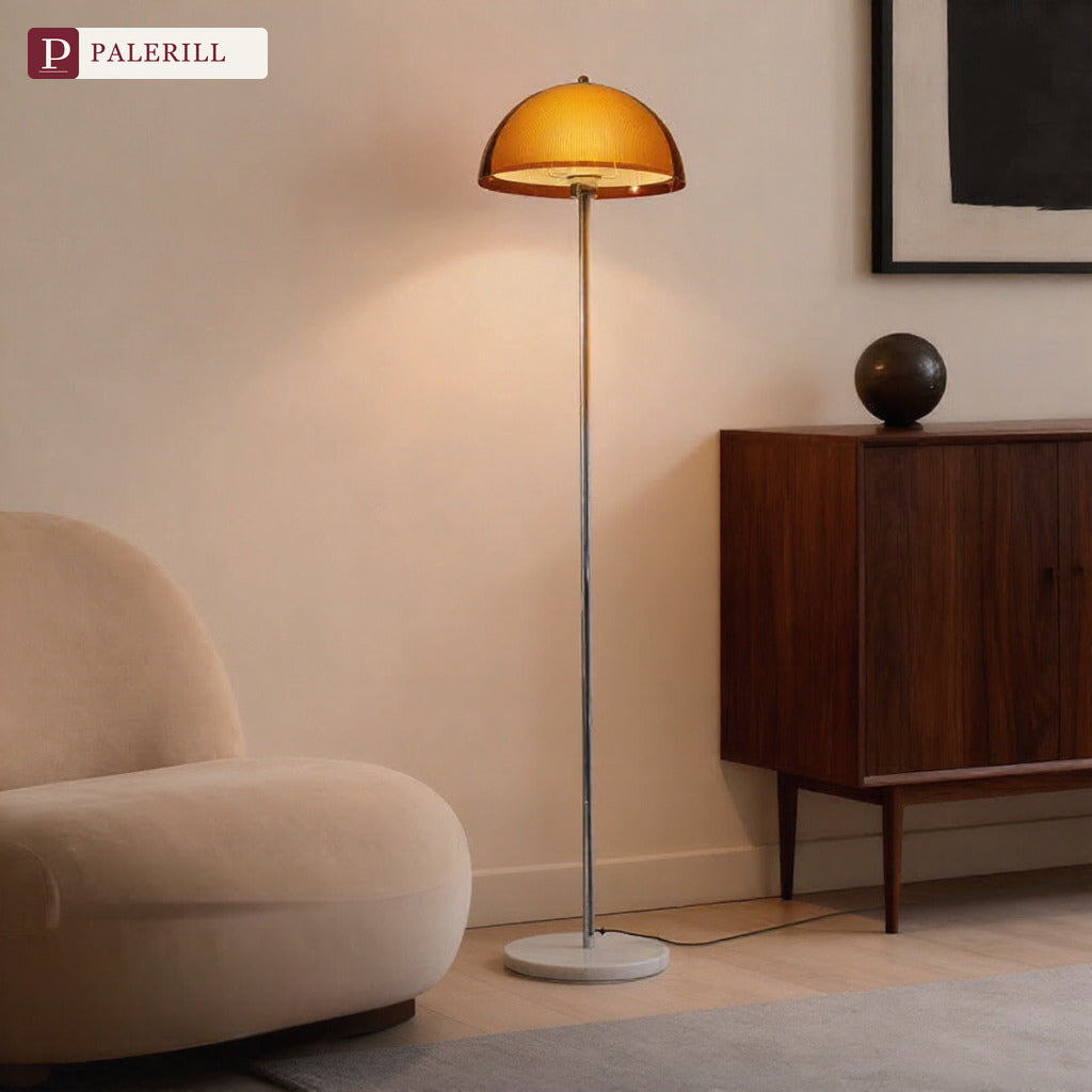 PALERILL | lampadaire coucher de soleil champignon mid-century