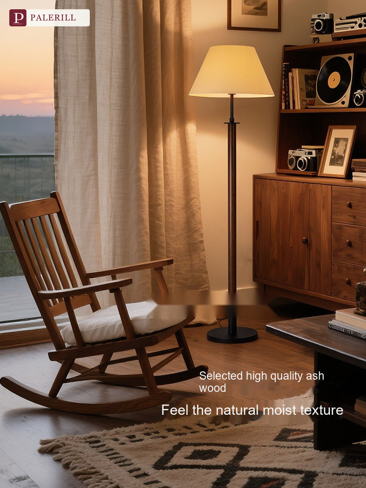 PALERILL | Mid-Century Solid Wood Dimmable Floor Lamp