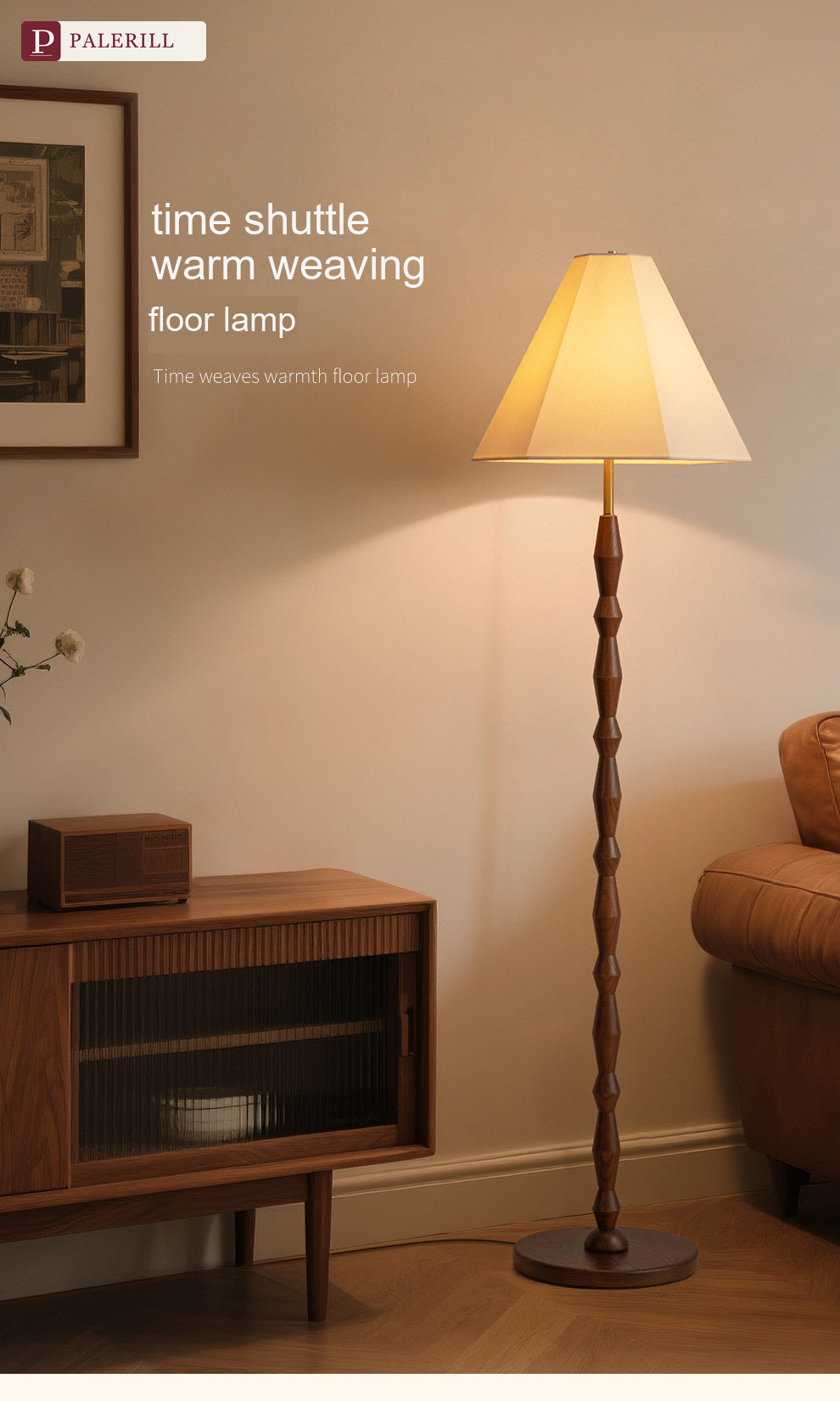 PALERILL | Bauhaus Solid Wood Dimmable Floor Lamp