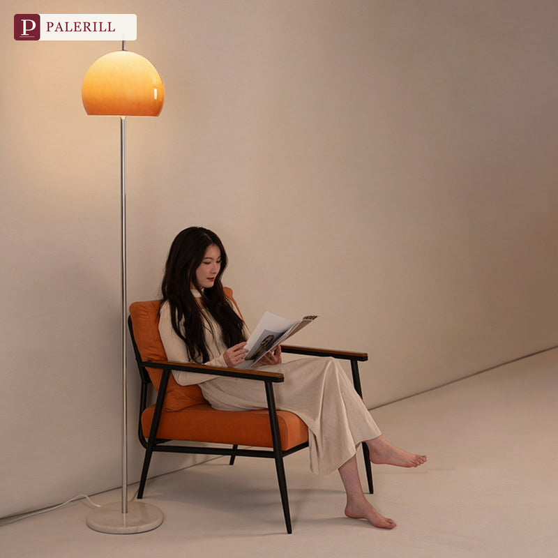 PALERILL | lampadaire coucher de soleil champignon mid-century