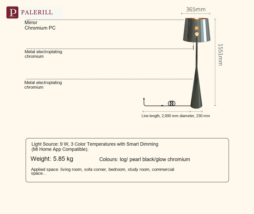 PALERILL | Natural Wood Luxury Floor Lamp