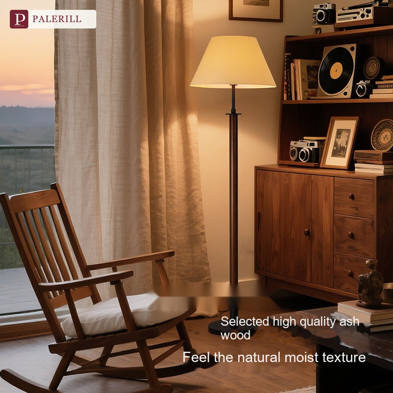 PALERILL | Mid-Century Solid Wood Dimmable Floor Lamp II
