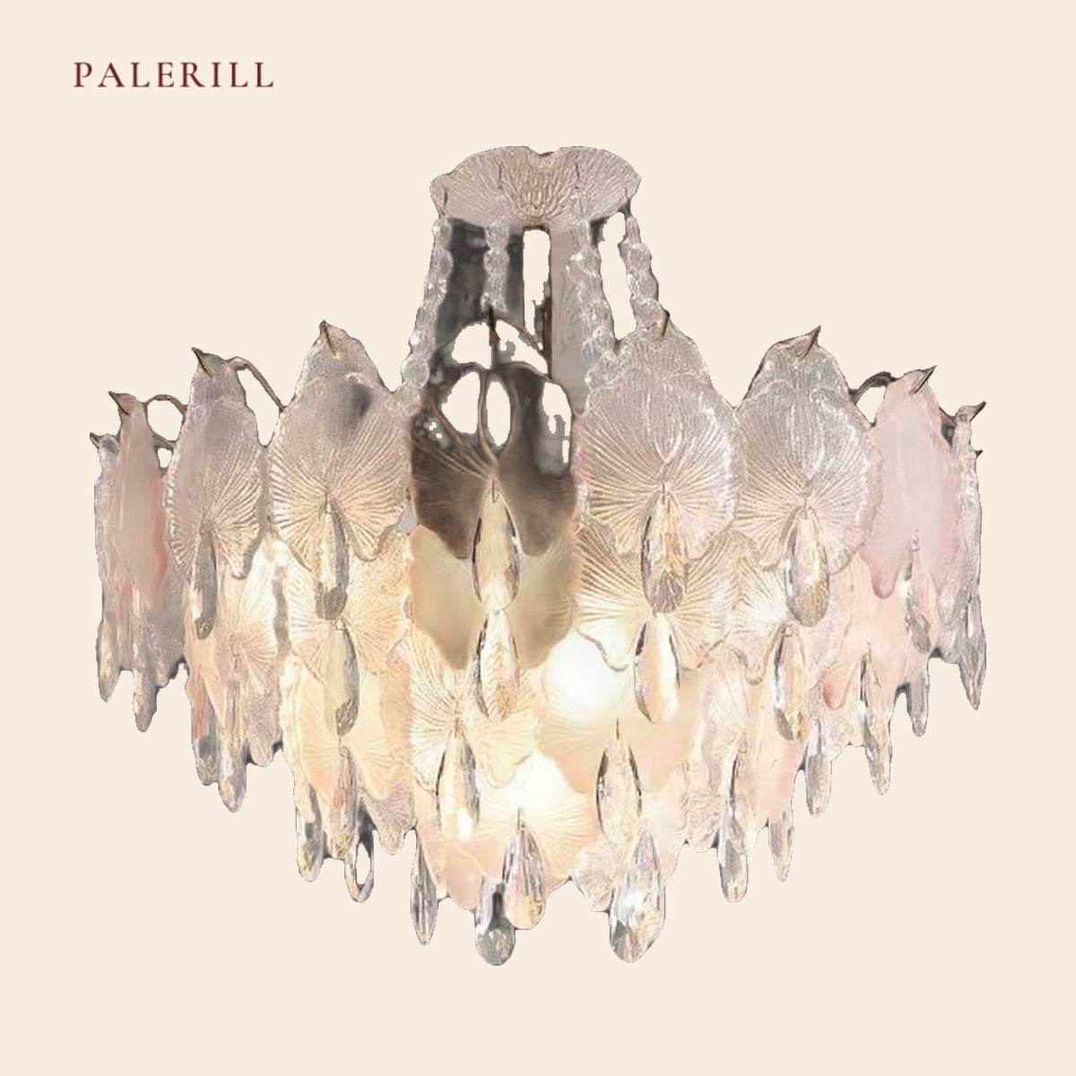 French Blossom Butterfly Crystal Chandelier — PALERILL AM0263