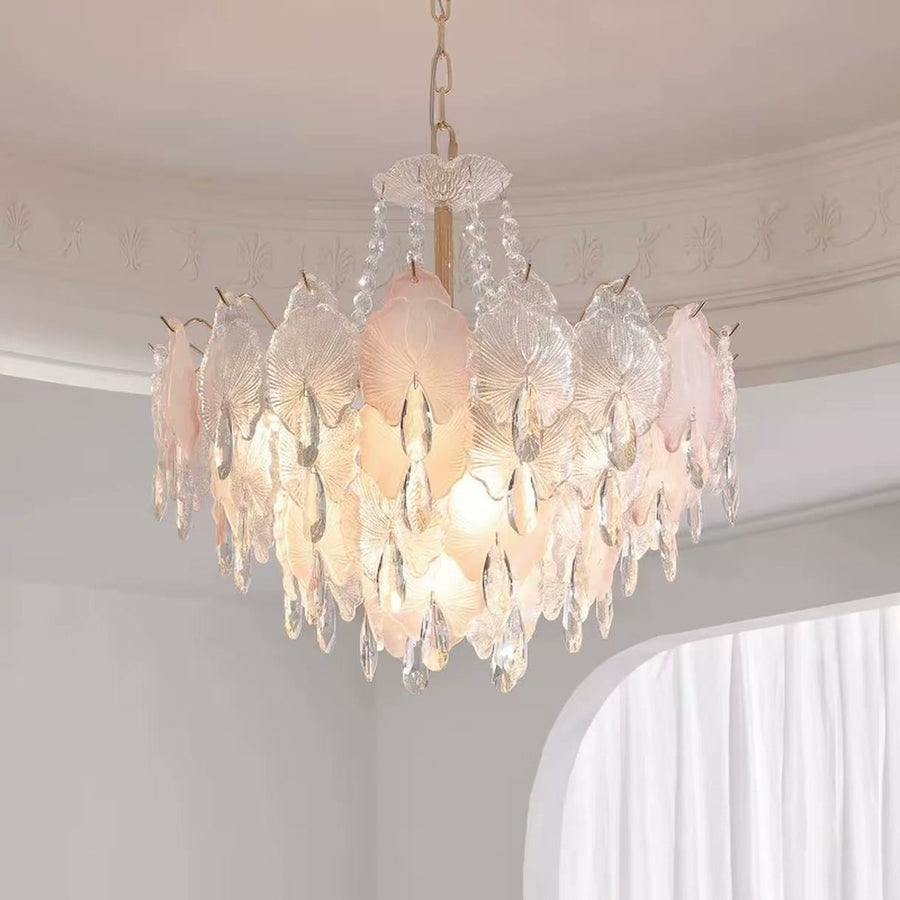 French Blossom Butterfly Crystal Chandelier — PALERILL AM0263