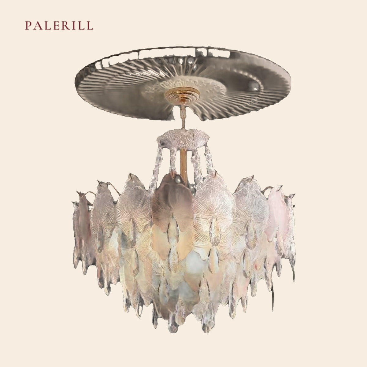 PALERILL AM0263 — French Blossom Butterfly Crystal Chandelier (view 4)