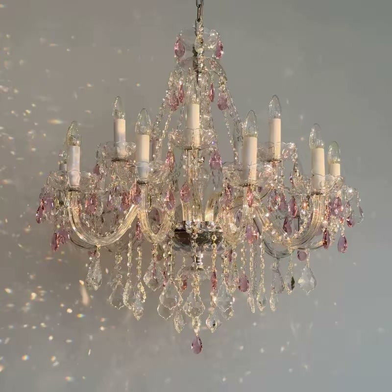 PALERILL AM0266 — French Palace Candle Crystal Chandelier (view 2)