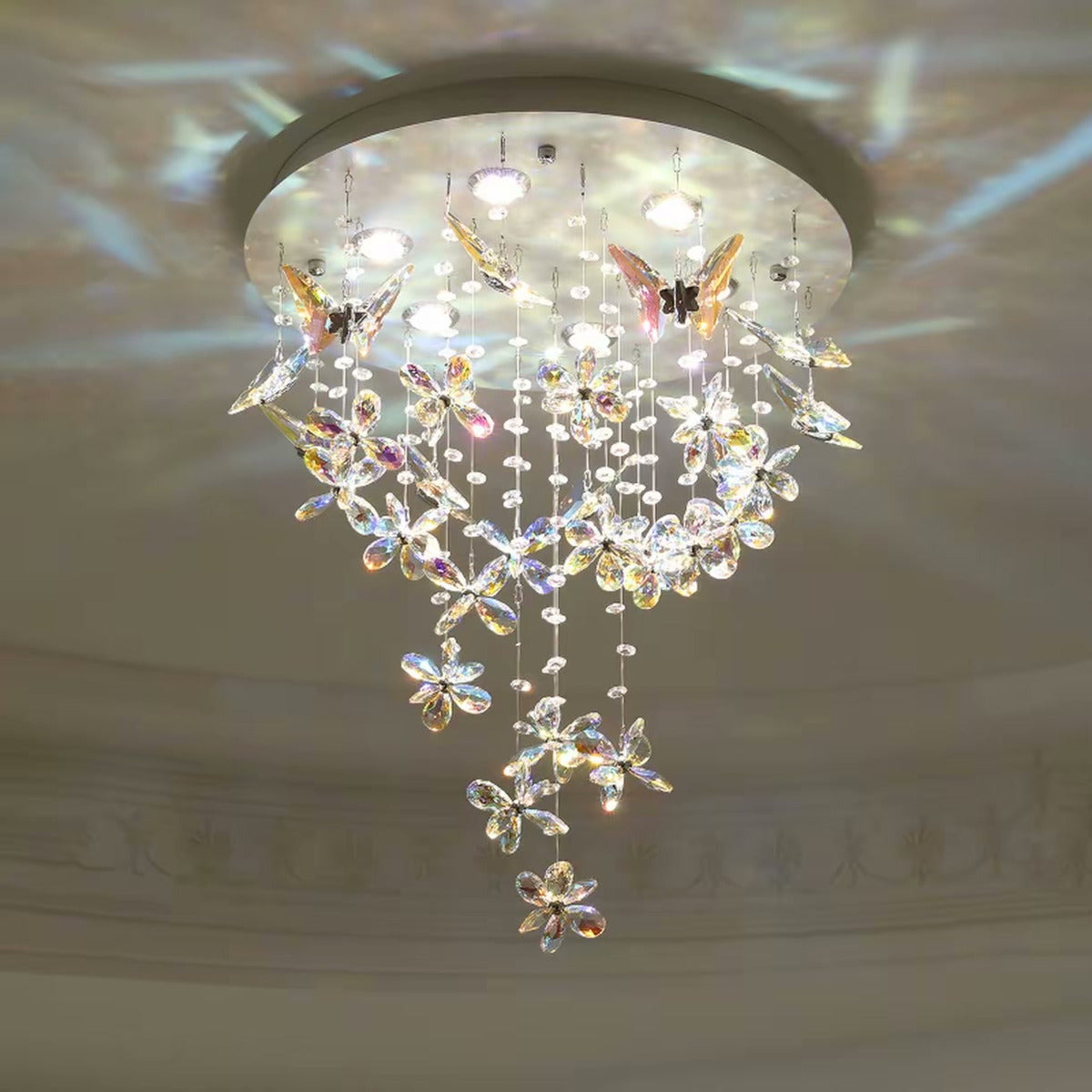 French Butterfly Crystal Chandelier — PALERILL AM0270