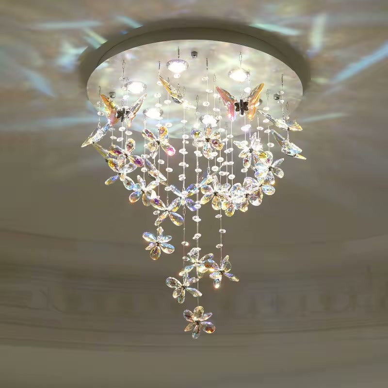 PALERILL AM0270 — French Butterfly Crystal Chandelier (view 2)