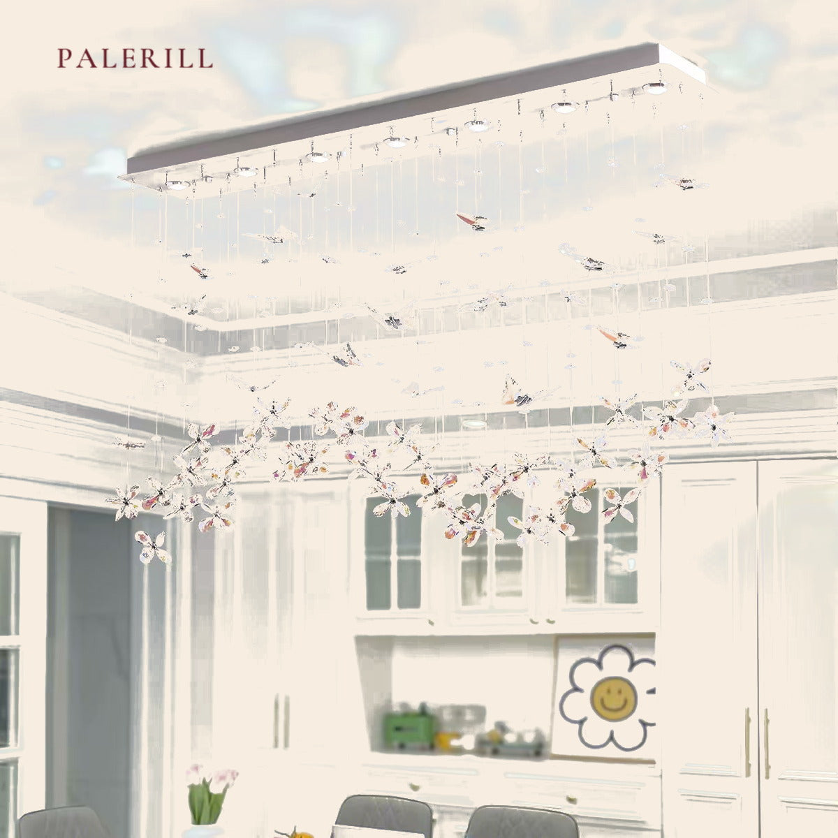Designer Butterfly Crystal Chandelier — PALERILL AM0282