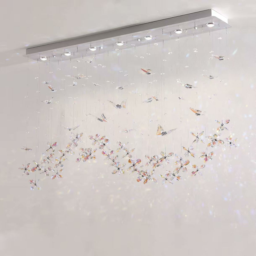 Designer Butterfly Crystal Chandelier — PALERILL AM0282