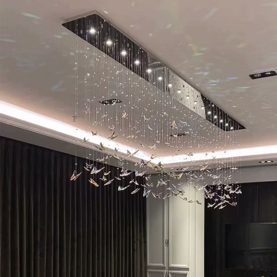 Designer Linear Dining Chandelier — PALERILL AM0286