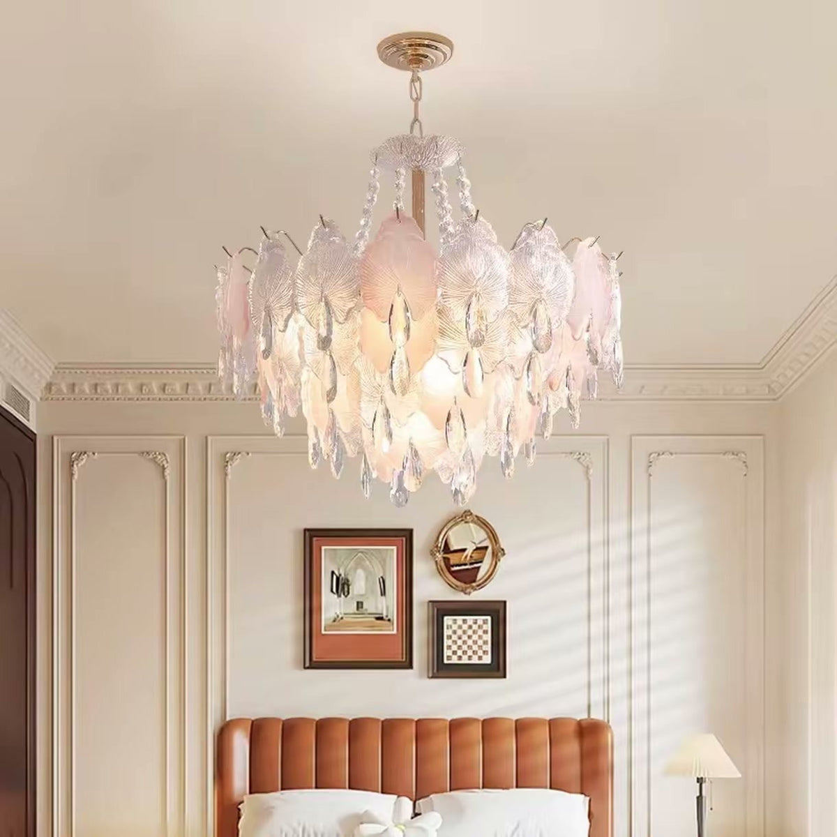 PALERILL AM0292 — French Cream Crystal Chandelier (view 4)