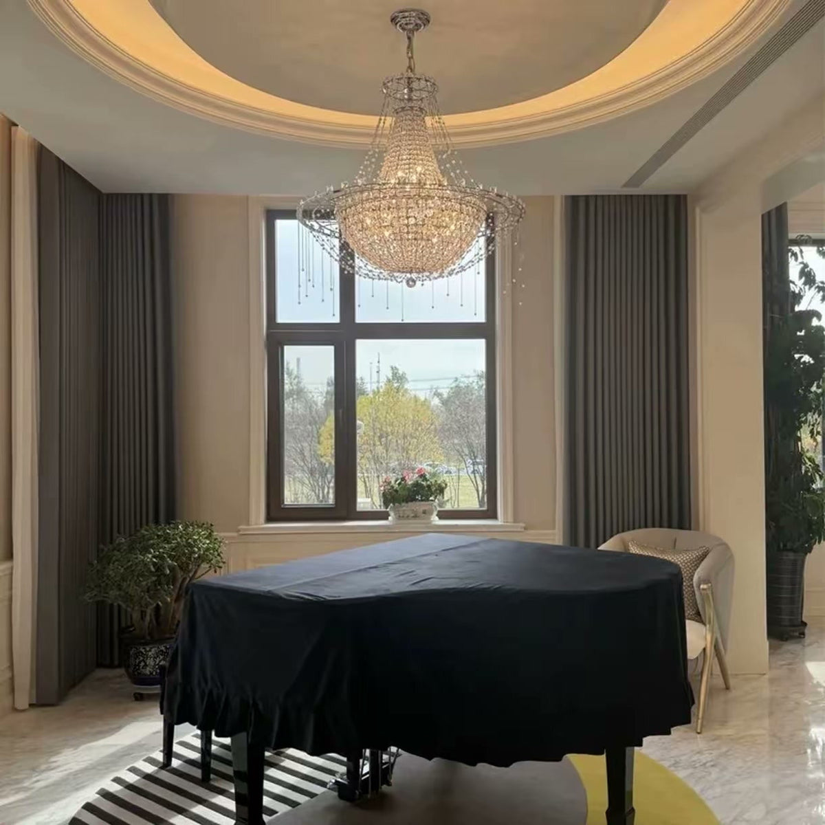 PALERILL AM0294 — Vintage Crystal Chandelier (view 2)