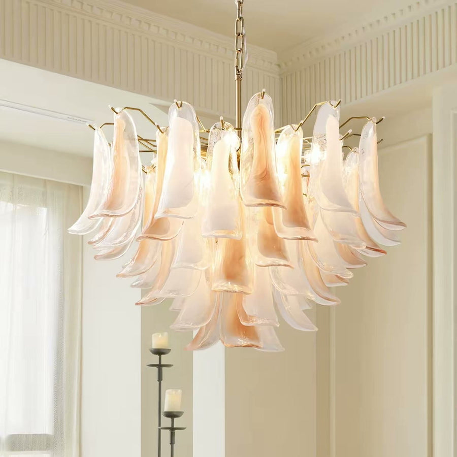 Amber Glass Murano Chandelier — PALERILL AM0296